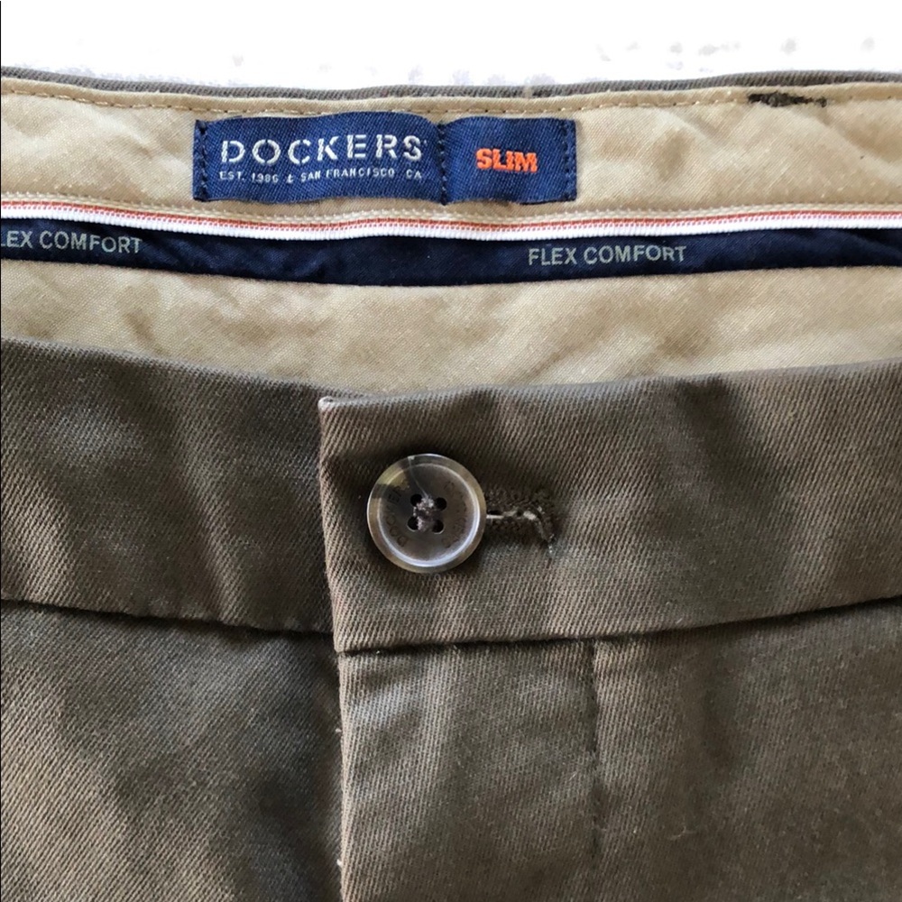 Dockers Green Chinos Slim Fit